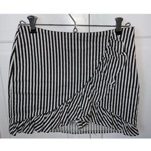 Striped Ruffle Skirt